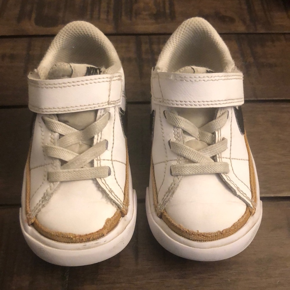 Nike Court Legacy Sneaker Toddler Black White Tan Size 6c